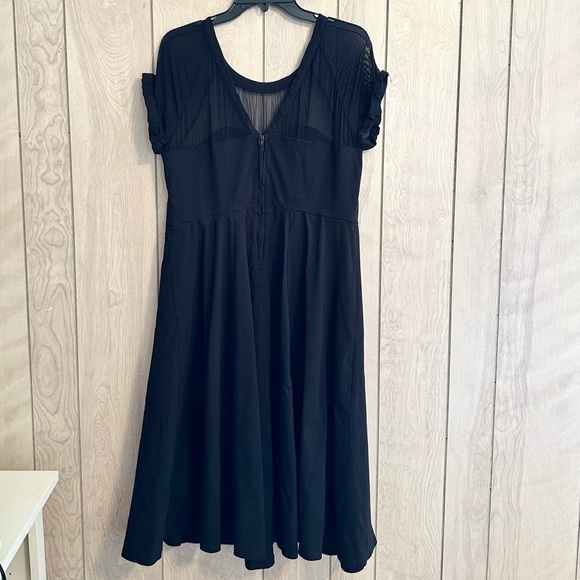 Torrid Midi Mesh Swing Dress in Black - Picture 6 of 9